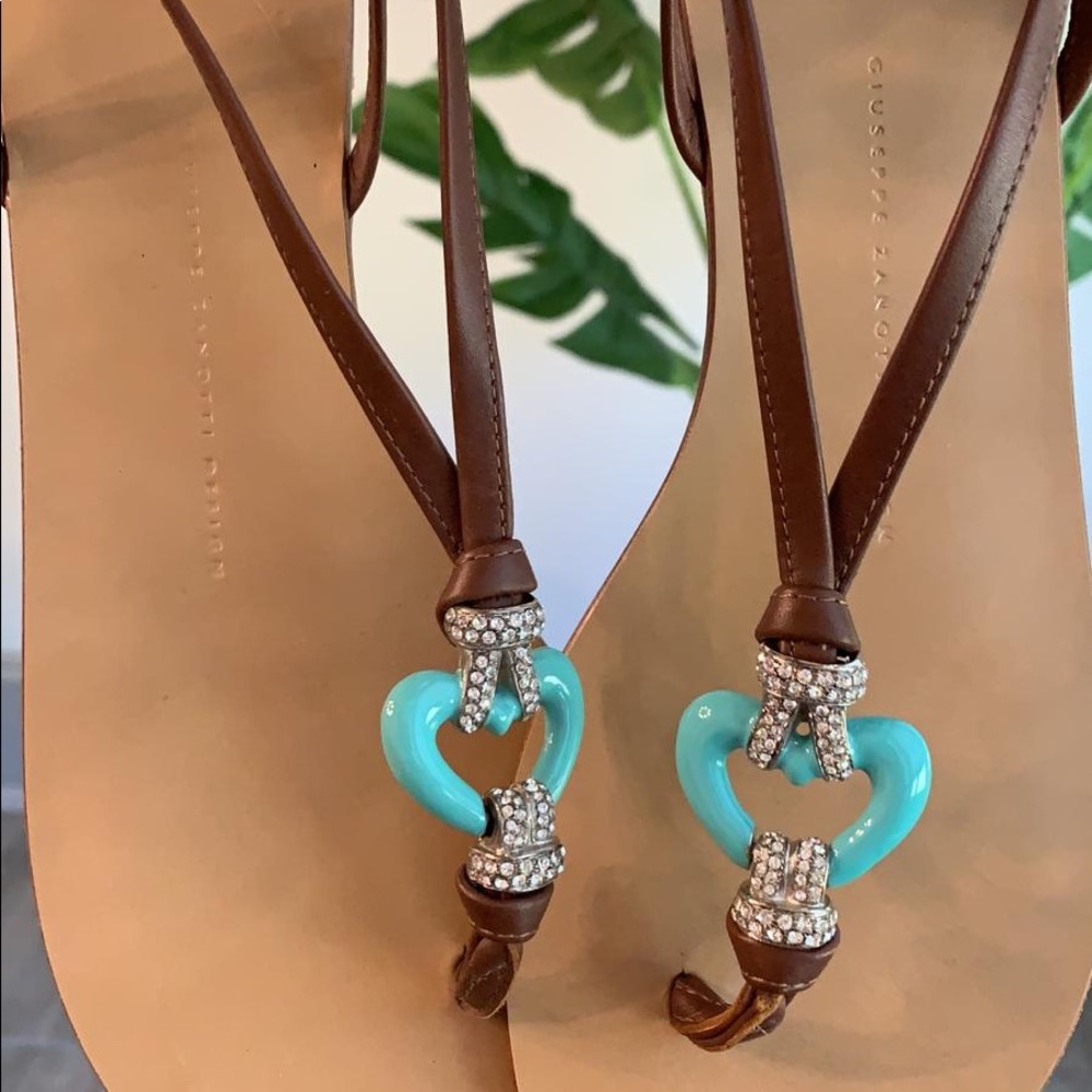 Giuseppe zanotti leather sandals
